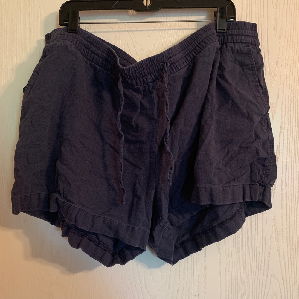 Old Navy Linen Shorts XXL NAVY